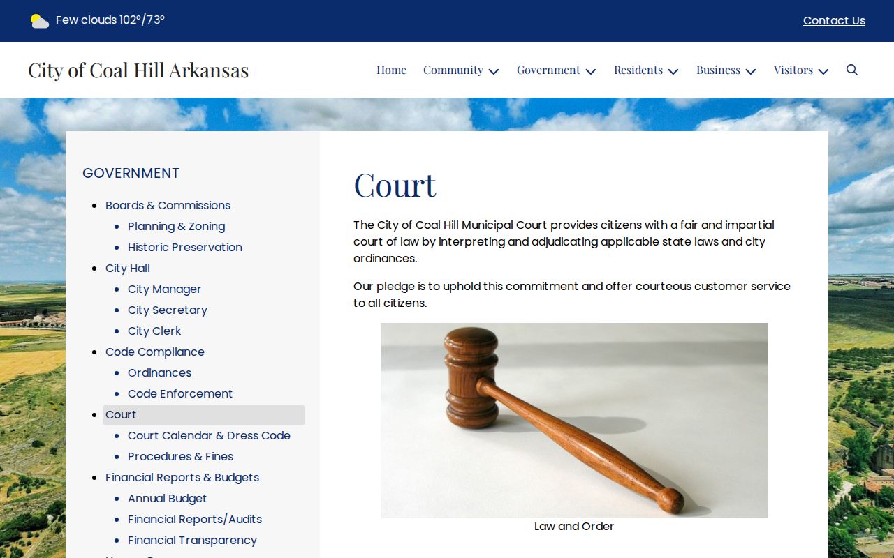 Coal Hill warrant search municipal court source